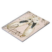 バレエのダンスnotebook1の版権カレンJウィリアムス ノートブック (左側)