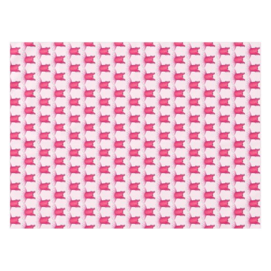 バレエのトゥチュバレリーナダンスコスチュームかわいらしピンク テーブルクロス (正面(横))