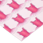 バレエのトゥチュバレリーナダンスコスチュームかわいらしピンク テーブルクロス (アングル)