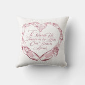 バレエのハート クッション (裏面)