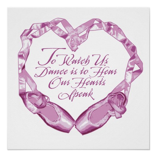 バレエのハート ポスター (正面)