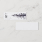 バレエのバレエのバレエ….、バレエのバレエのバレエ…. スキニー名刺 (正面/裏面)