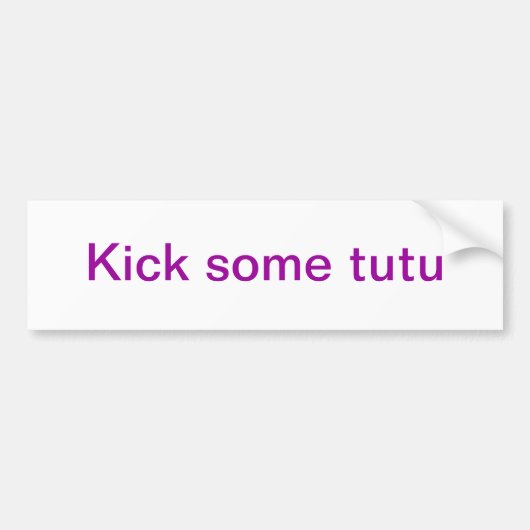 バレエのバンパーステッカー バンパーステッカー (正面)