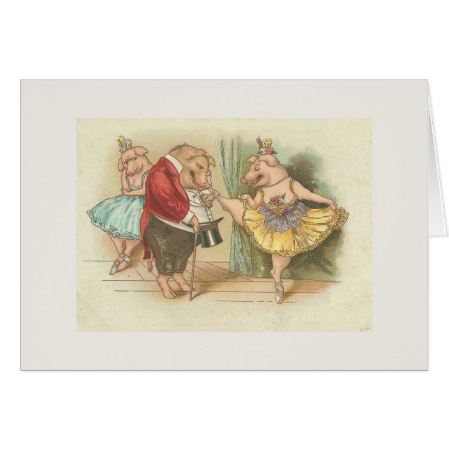 バレエのブタ (正面横)