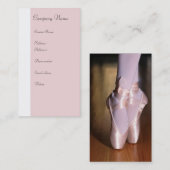 バレエのプロファイルカード – 両面 名刺 (正面/裏面)