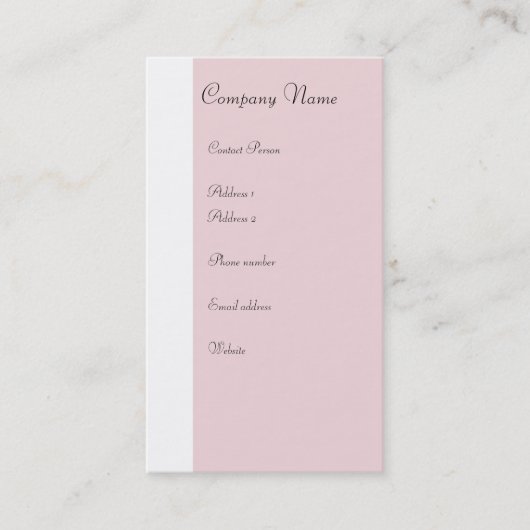 バレエのプロファイルカード – 両面 名刺 (正面)