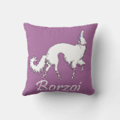 バレエのボルゾイ クッション (裏面)