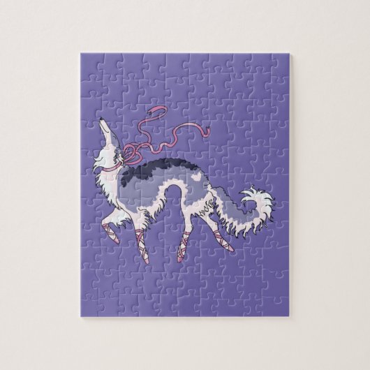 バレエのボルゾイ ジグソーパズル (縦)