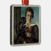 バレエのマリウス・プティパのポートレート メタルオーナメント (右)