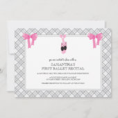 バレエのリサイタル招待状 招待状 (正面)