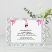 バレエのリサイタル招待状 招待状 (スタンド正面)