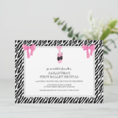 バレエのリサイタル招待状 招待状 (スタンド正面)