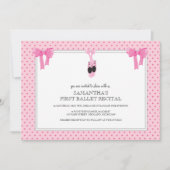 バレエのリサイタル招待状 招待状 (正面)