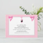 バレエのリサイタル招待状 招待状 (スタンド正面)