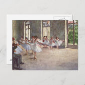 バレエのリハーサルのガスを抜きました ポストカード (正面/裏面)