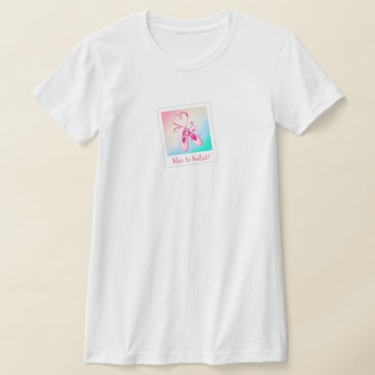 バレエの万歳 写真 Tシャツ (レイダウン)
