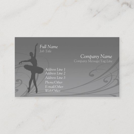 バレエの名刺 名刺 (正面)