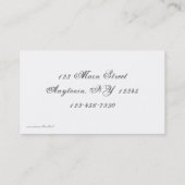 バレエの名刺 名刺 (裏面)