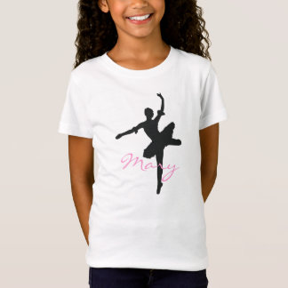 バレエの女の子のTシャツ Tシャツ