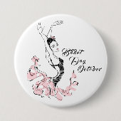 バレエの日 缶バッジ (正面)