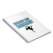 バレエの正方形による男性のダンサーの体 ノートブック (右側)