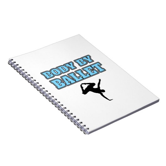 バレエの正方形による男性のダンサーの体 ノートブック (右側)