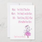 バレエの演奏会 招待状 (裏面)