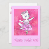 バレエの演奏会 招待状 (正面/裏面)