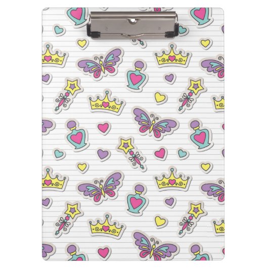 バレエの王女パターン クリップボード (正面)