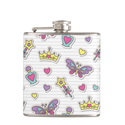 バレエの王女パターン フラスク (正面)