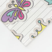 バレエの王女パターン フリースブランケット (角)