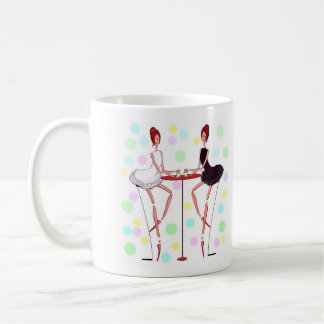 バレエの白鳥湖、ODETTE ODILEのバレリーナ、カフェのマグ コーヒーマグカップ