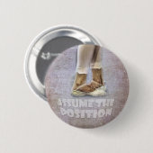 バレエの第5位置 缶バッジ (正面&裏面)