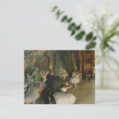 バレエの舞台上でのリハーサル | Edgar Degas ポストカード (スタンド正面)