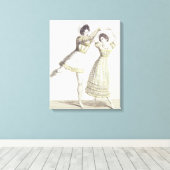 バレエの衣装デザイン キャンバスプリント (インサイチュ (ウッドフロア))