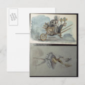 バレエの衣装デザイン ポストカード (正面/裏面)