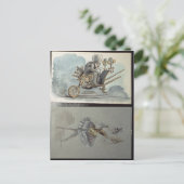 バレエの衣装デザイン ポストカード (スタンド正面)