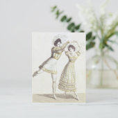 バレエの衣装デザイン ポストカード (スタンド正面)