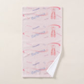 バレエの言葉 バスタオルセット (ハンドタオル)