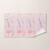 バレエの言葉 バスタオルセット (ハンドタオル)