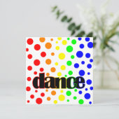 バレエの誕生日かダンスのパーティの招待状 招待状 (スタンド正面)