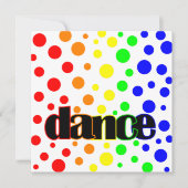 バレエの誕生日かダンスのパーティの招待状 招待状 (正面)
