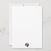 バレエの誕生日パーティーの女の子たち ダンス セレブレーション 招待状 (裏面)