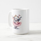 バレエの象 コーヒーマグカップ (正面左)