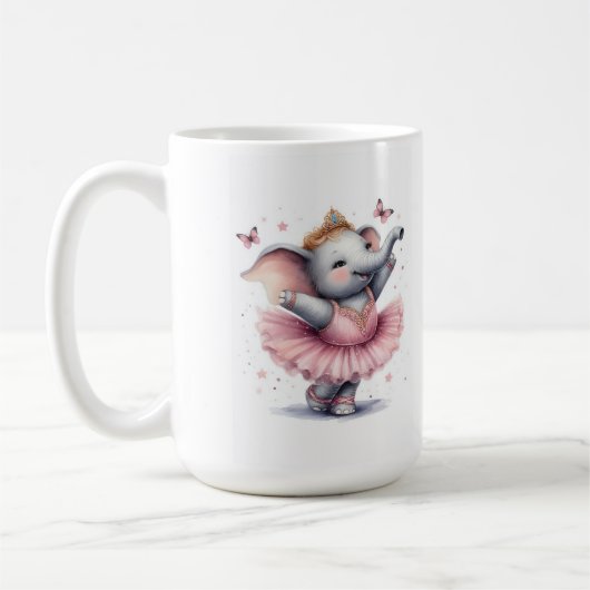バレエの象 コーヒーマグカップ (左)