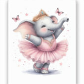 バレエの象 シール (正面)