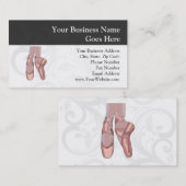 バレエの足の指の靴 名刺 (正面/裏面)