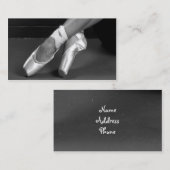 バレエの足 名刺 (正面/裏面)