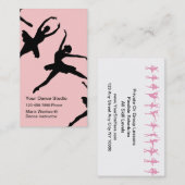 バレエの踊りの名刺 名刺 (正面/裏面)