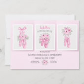 バレエの靴 招待状 (正面)